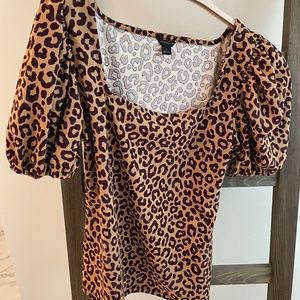 Animal print top
